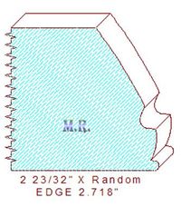 Edge Moulding 2-23/32" Edge Moulding 2-23/32"
