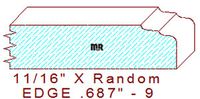 Edge 11/16" - 9 Edge 11/16" - 9