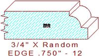 Edge Moulding 3/4" - 12 Edge Moulding 3/4" - 12