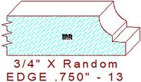 Edge Moulding 3/4" - 13 Edge Moulding 3/4" - 13