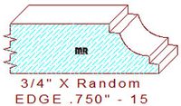 Edge Moulding 3/4" - 15 Edge Moulding 3/4" - 15