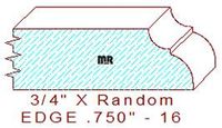 Edge Moulding 3/4" - 16 Edge Moulding 3/4" - 16