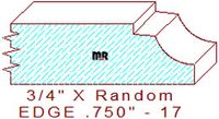 Edge Moulding 3/4" - 17 Edge Moulding 3/4" - 17