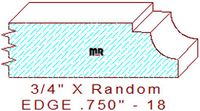 Edge Moulding 3/4" - 18 Edge Moulding 3/4" - 18