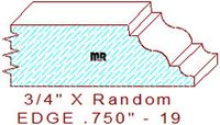 Edge Moulding 3/4" - 19 Edge Moulding 3/4" - 19