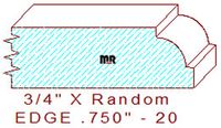 Edge Moulding 3/4" - 20 Edge Moulding 3/4" - 20