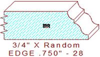 Edge Moulding 3/4" - 28 Edge Moulding 3/4" - 28