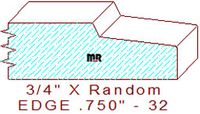 Edge Moulding 3/4" - 32 Edge Moulding 3/4" - 32
