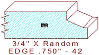 Edge Moulding 3/4" - 42 Edge Moulding 3/4" - 42