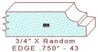 Edge Moulding 3/4" - 43 Edge Moulding 3/4" - 43