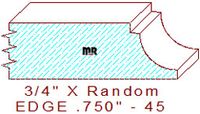 Edge Moulding 3/4" - 45