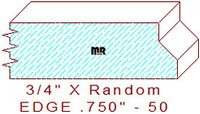 Edge Moulding 3/4" - 50 Edge Moulding 3/4" - 50