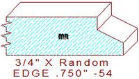 Edge Moulding 3/4" - 54 Edge Moulding 3/4" - 54