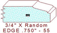 Edge Moulding 3/4" - 55 Edge Moulding 3/4" - 55