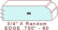 Edge Moulding 3/4" - 60 Edge Moulding 3/4" - 60
