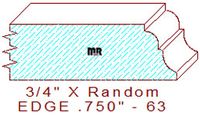 Edge Moulding 3/4" - 63 Edge Moulding 3/4" - 63