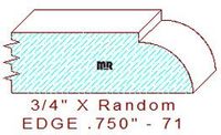 Edge Moulding 3/4" - 71 Edge Moulding 3/4" - 71