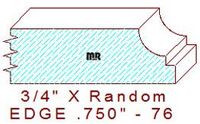 Edge Moulding 3/4" - 76 Edge Moulding 3/4" - 76