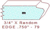 Edge Moulding 3/4" - 79 Edge Moulding 3/4" - 79