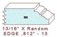 Edge Moulding 13/16" - 13 Edge Moulding 13/16" - 13