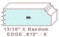 Edge Moulding 13/16" - 6 Edge Moulding 13/16" - 6