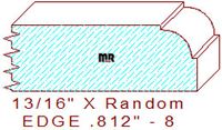 Edge Moulding 13/16" - 8 Edge Moulding 13/16" - 8