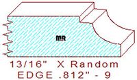 Edge Moulding 13/16" - 9 Edge Moulding 13/16" - 9