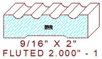 Fluted 2" - 1 Fluted 2" - 1