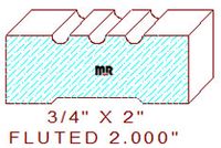 Fluted 2" Fluted 2"