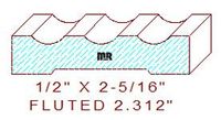 Fluted 2-5/16" Fluted 2-5/16"