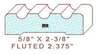Fluted 2-3/8" Fluted 2-3/8"