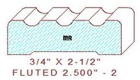 Fluted 2-1/2" - 2 Fluted 2-1/2" - 2
