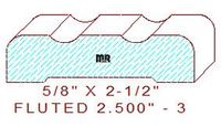 Fluted 2-1/2" - 3 Fluted 2-1/2" - 3