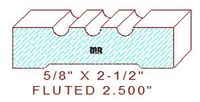 Fluted 2-1/2" Fluted 2-1/2"