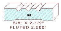 Fluted 2-1/2" 