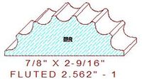 Fluted 2-9/16" - 1