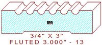 Fluted Moulding 3" - 13 Fluted Moulding 3" - 13