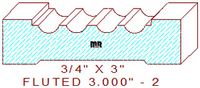 Fluted Moulding 3" - 2