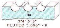 Fluted Moulding 3" - 9