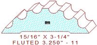 Fluted Moulding 3-1/4" - 11