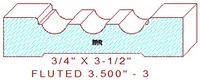 Fluted Moulding 3-1/2" - 3