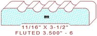 Fluted Moulding 3-1/2" - 6