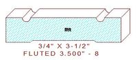 Fluted 3-1/2" - 8 Fluted 3-1/2" - 8