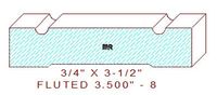 Fluted 3-1/2" - 8