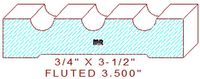 Fluted Moulding 3-1/2"