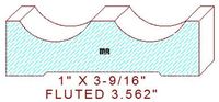 Fluted Moulding 3-9/16" Fluted Moulding 3-9/16"