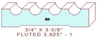 Fluted Moulding 3-5/8" - 1