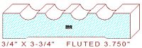 Fluted Moulding 3-3/4"