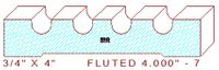 Fluted Moulding 4" - 7 Fluted Moulding 4" - 7