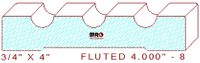 Fluted Moulding 4" - 8 Fluted Moulding 4" - 8